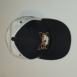 Mizzou Tigers Perfect Fit Baseball Cap Black White Sz 7.5